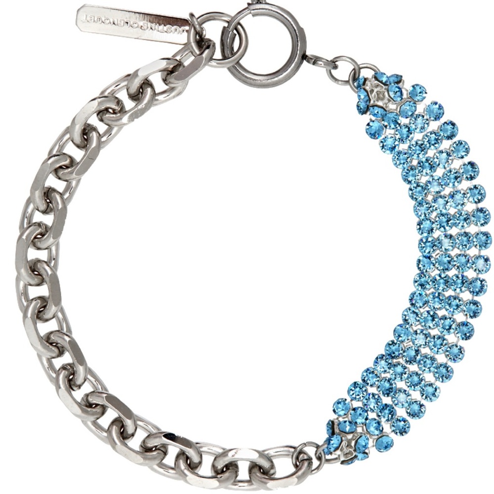 Justine Clenquet Silver & Blue bracelet